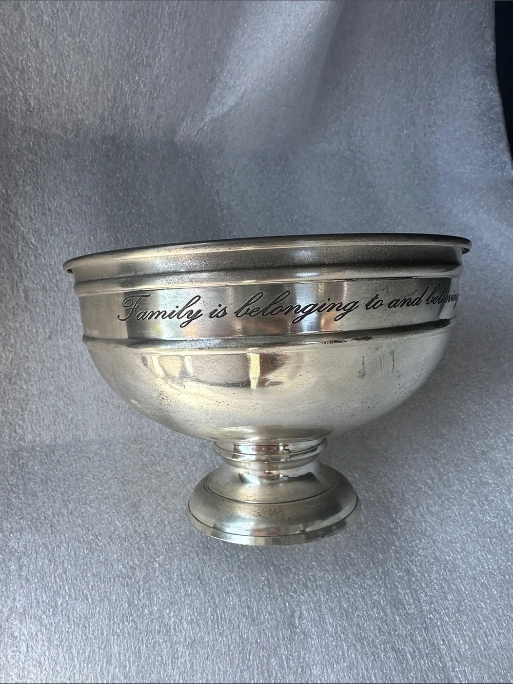 Pottery Barn sentiment serving bowl